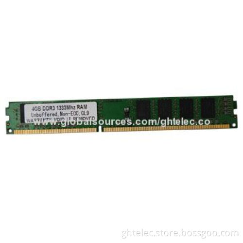 OEM GHT1333D3N9/4G 256MB x 8/16C 240 Pins CL9 DDR3, 4GB RAM, Works with Motherboards